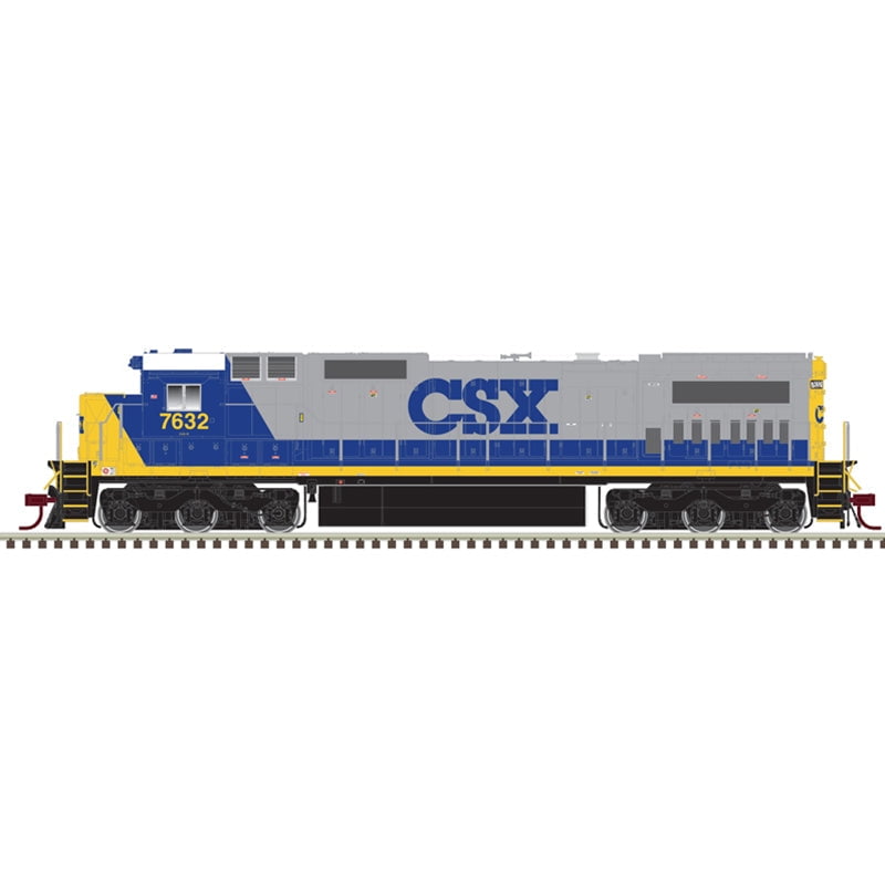 Atlas Diesel - Six Axle Atlas Gold 10004197 HO Scale GE Dash 8-40C YN2 White Roof CSX 7632 DCC LokSound