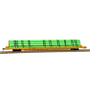 Atlas Flatcar Atlas 50005527 N Scale F89J 89' Flatcar with Pipe Load PTTX 602131