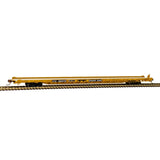 Atlas Flatcar Atlas 50005530 N Scale F89J 89' TOFC Flatcar "1970's Yellow" TTX 600976