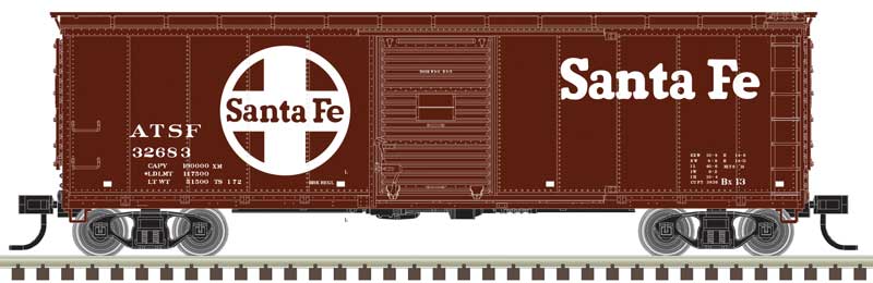 Atlas Master Boxcar Atlas 50006399 N Scale USRA Steel Rebuilt Boxcar Santa Fe ATSF 32683