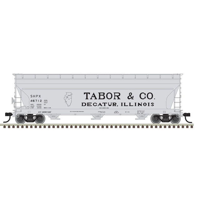 Atlas Master Covered Hopper Atlas 20006941 HO Scale ACF 4650 Covered Hopper Tabor & Co SHPX 46725