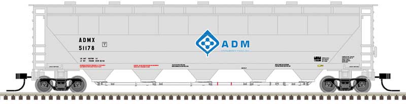 Atlas Master Covered Hopper Atlas 50005665 N Scale Trinity PD5000 Covered Hopper ADMX 51076