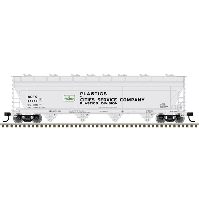Atlas Master Covered Hopper Atlas Master 20007372 HO Scale ACF 5250 Covered Hopper Cities Service ACFX 54876
