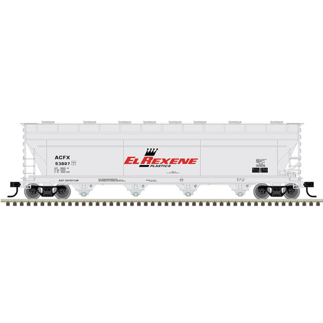 Atlas Master Covered Hopper Atlas Master 20007376 HO Scale ACF 5250 Covered Hopper El Rexene 53807