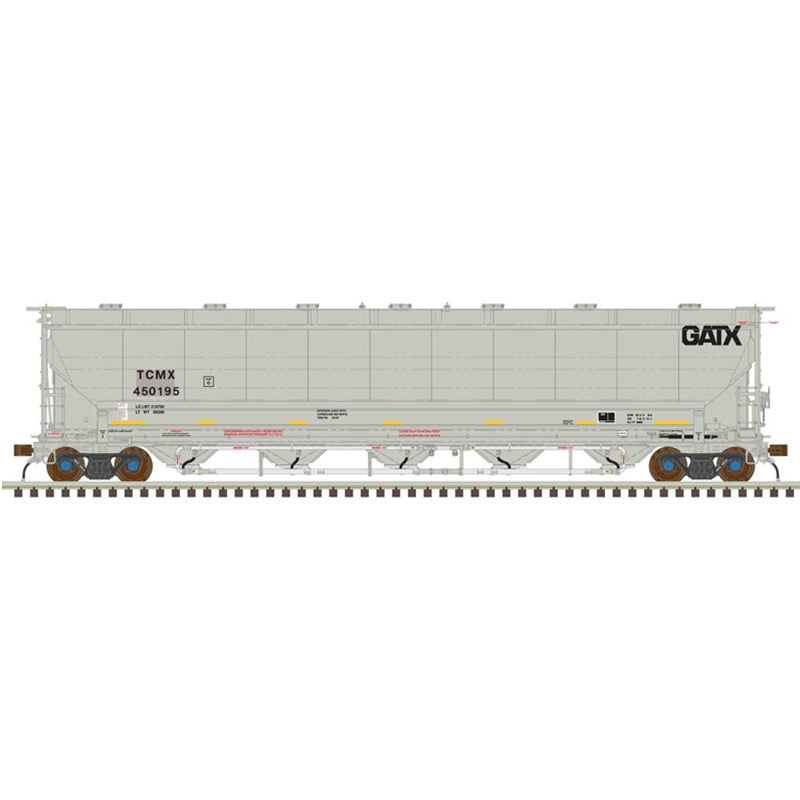 Atlas Master Covered Hopper Atlas Master Plus 20005201 HO Scale Trinity 5660 Covered Hopper GATX TCMX 450179