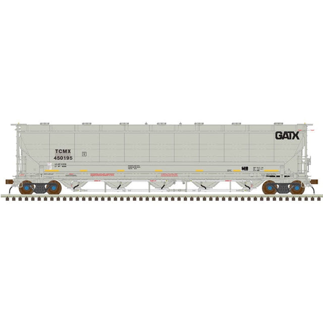 Atlas Master Covered Hopper Atlas Master Plus 20005201 HO Scale Trinity 5660 Covered Hopper GATX TCMX 450179