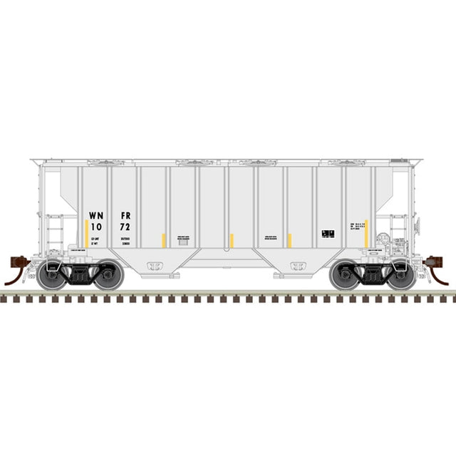 Atlas Master Covered Hopper Atlas Master Plus 20007124 HO Scale Portec 3000 Covered Hopper WNFR 1072