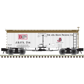 Atlas Master Reefer Atlas 20007195 HO Scale 36' Wood Reefer Baum's Better Beef 714