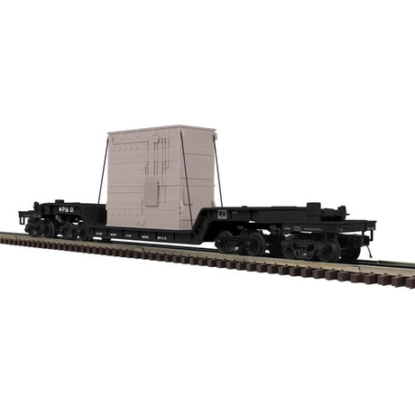 Atlas O Premier Flatcar - Heavy Duty Atlas O Premier 3003048 O Scale 75' Depressed Center Flatcar with Load Western Pacific WP