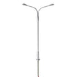 Atlas Street Lights Atlas 70000168 HO Scale Silver Double Arm Streetlight with Cool White LED 3 Pack