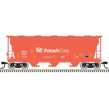 Atlas Trainman Covered Hopper Atlas Trainman 20006512 HO Scale ACF 3560 Covered Hopper Potash Corp POTX 1624