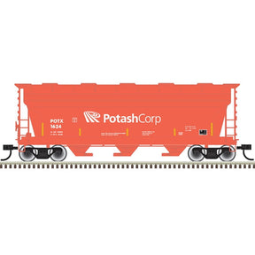 Atlas Trainman Covered Hopper Atlas Trainman 20006512 HO Scale ACF 3560 Covered Hopper Potash Corp POTX 1624