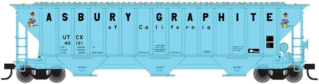 Atlas Trainman Covered Hopper Atlas Trainman 50004708 N Scale Thrall 4750 Covered Hopper Asbury Graphite UCTX 45123