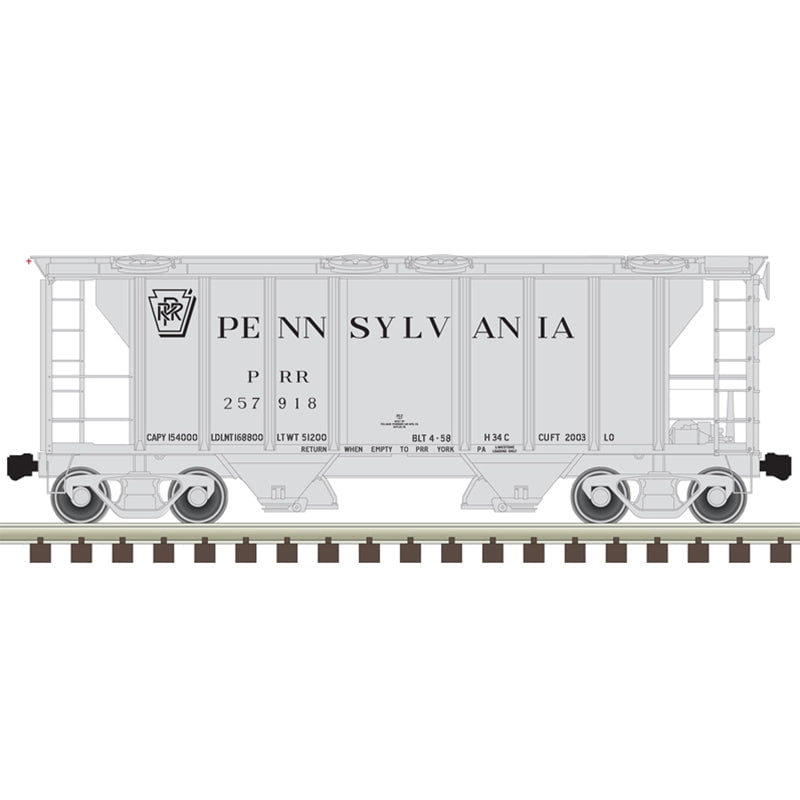 Atlas Trainman Covered Hopper Atlas Trainman 50005911 N Scale PS-2 Covered Hopper PRR 257918