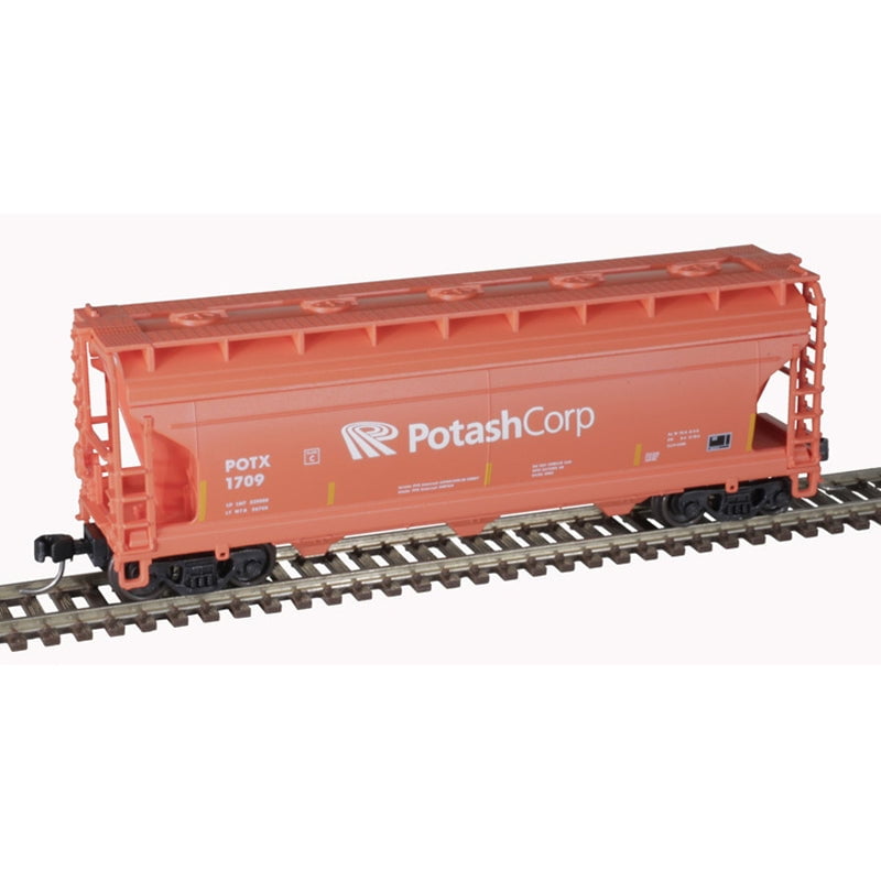 Atlas Trainman Covered Hopper Atlas Trainman 50006120 N Scale ACF 3560 Covered Hopper Potash 1624