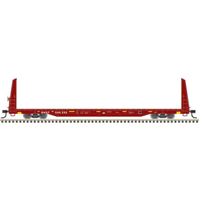 Atlas Trainman Flatcar Atlas Trainman 20006449 HO Scale 62' Bulkhead Flatcar BNSF 546056