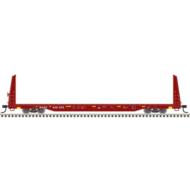 Atlas Trainman Flatcar Atlas Trainman 20006449 HO Scale 62' Bulkhead Flatcar BNSF 546056