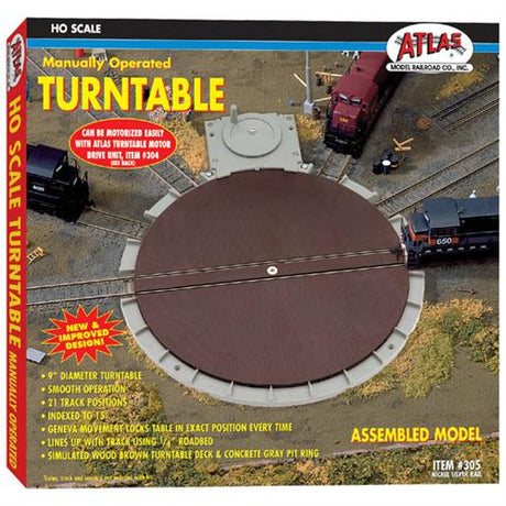 Atlas Turntable Atlas 305 HO Scale Manual Turntable