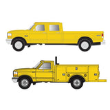 Atlas Vehicle Atlas 60000150 N Scale Ford F-250 and F-350 Pickup Truck Set - Safety Yellow