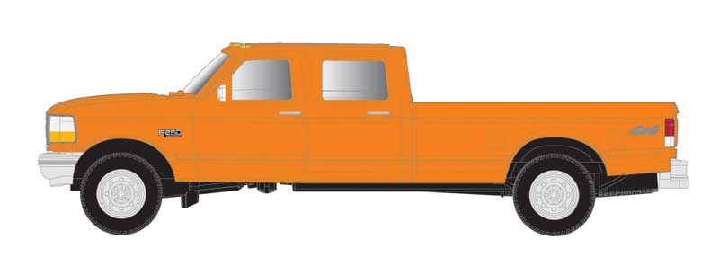 Atlas Vehicle Atlas 60000157 N Scale Ford F-250 and F-350 Pickup Truck Set - Safety Orange