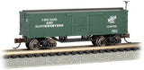 Bachmann Boxcar Bachmann 15655 N Scale Old-Time Wood Boxcar Chicago & NorthWestern