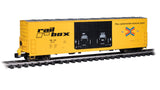 Bachmann Boxcar Bachmann 93554 G Scale (1:29) 53' Evans Boxcar with End of Train Device Railbox RBOX 32113