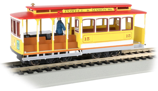 Bachmann Cable Car Bachmann 60538 HO Scale Cable Car - Yellow and Red