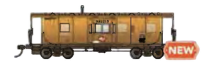 Bachmann Caboose Bachmann 73213 HO Scale Workhorse Series Bay Window Caboose Milwaukee Road MILW 992219