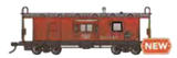 Bachmann Caboose Bachmann 73214 HO Scale Workhorse Series Bay Window Caboose Norfolk & Western NW 557597
