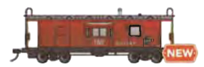 Bachmann Caboose Bachmann 73214 HO Scale Workhorse Series Bay Window Caboose Norfolk & Western NW 557597