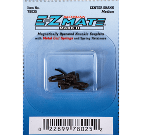 Bachmann Couplers Bachmann 78025 HO Scale E-Z Mate Mark II Medium Center Shank Couplers (1 Pair)