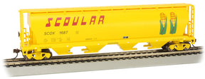 Bachmann Covered Hopper Bachmann 19104 HO Scale 4 Bay Covered Hopper Scoular SCOX 1687