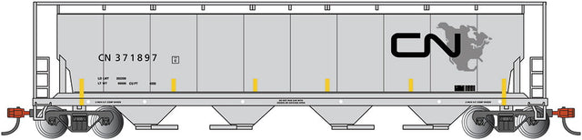 Bachmann Covered Hopper Bachmann 19159 N Scale 4 Bay Covered Hopper Canadian National CN