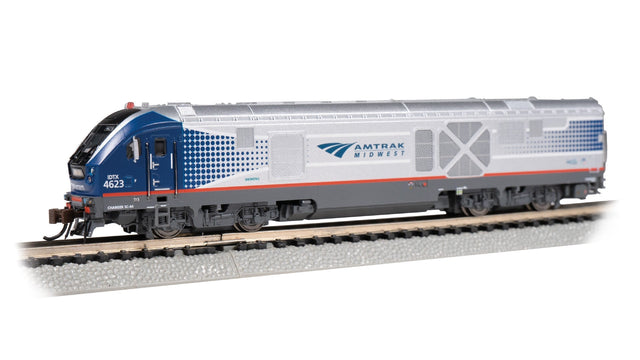 Bachmann Diesel - Four Axle Bachmann 67951 N Scale Siemens SC-44 Charger Amtrak Midwest 4623 with DCC WOWSound