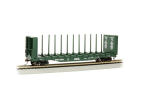 Bachmann Flatcar Bachmann 12901 HO Scale 52' Bulkhead Flatcar British Columbia BC RAIL 52423