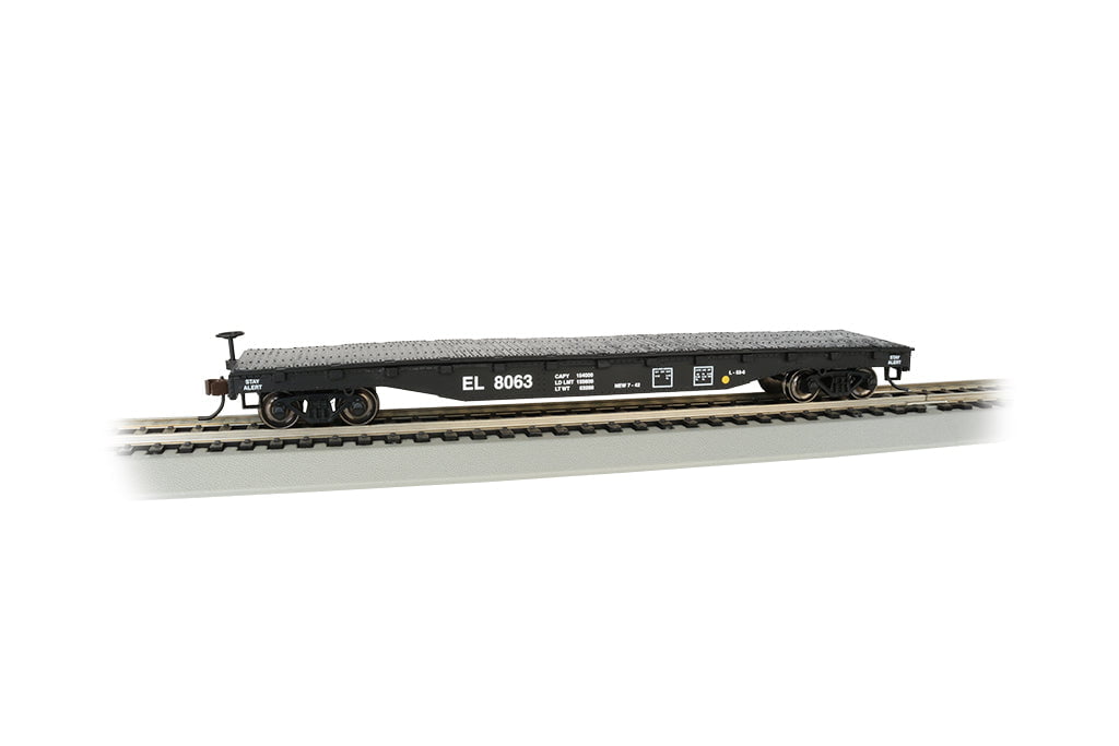 Bachmann Flatcar Bachmann 17304 HO Scale 52' Flatcar Erie Lackawanna EL 8063