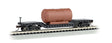 Bachmann Flatcar - Heavy Duty Bachmann 71395 N Scale 52' Center Depressed Flatcar with Boiler Load - Unlettered