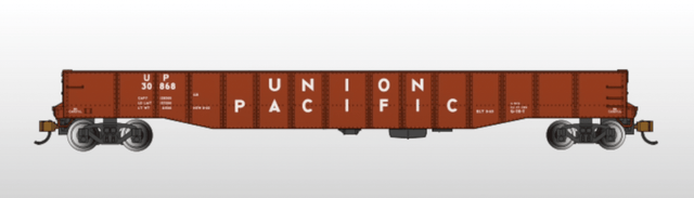 Bachmann Gondola Bachmann 73973 N Scale 52'6" Drop End Gondola Union Pacific UP 30868