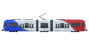 Bachmann Light Rail Bachmann 62511 HO Scale Siemens S70 Light Rail Vehicle Utah Transit Authority TRAX 1125