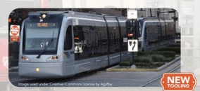 Bachmann Light Rail Bachmann 62514 HO Scale Siemens S70 Light Rail Vehicle Houston Metrorail 410