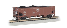Bachmann Open Hopper Bachmann 17608 HO Scale 40' 4 Bay Open Hopper with Coal Load Rock Island RI