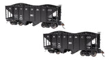 Bachmann Open Hopper Bachmann Spectrum 27901 On30 Scale 2 Bay Steel Hopper East Broad Top EBT 802 & 805 (2 Pack)