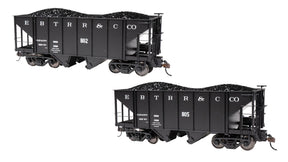 Bachmann Open Hopper Bachmann Spectrum 27901 On30 Scale 2 Bay Steel Hopper East Broad Top EBT 802 & 805 (2 Pack)