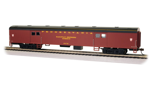 Bachmann Passenger - Baggage Bachmann 14409 HO Scale 72' Smooth-Side Baggage Car Pennsylvania PRR 9275