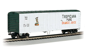 Bachmann Reefer Bachmann 17947 HO Scale 50' Steel Reefer Tropicana TIPX - White