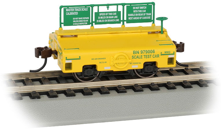 Bachmann Scale Car Bachmann 74402 HO Scale Test Weight Scale Car Burlington Northern BN