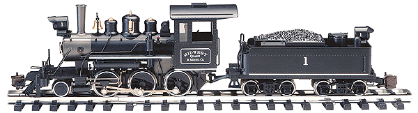 Bachmann Steam Loco - 2-6-0 Bachmann 81696 G Scale 2-6-0 Steam Locomotive Midwest Quarry & Mining Co. #1 - NOS