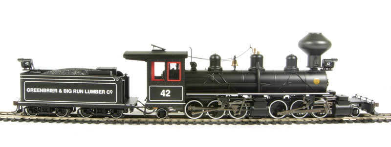 Bachmann Steam Loco - 2-6-6-2 Bachmann 28703 On30 Scale 2-6-6-2 Articulated Loco with Tender Greenbrier Lumber 42 with DCC & Sound