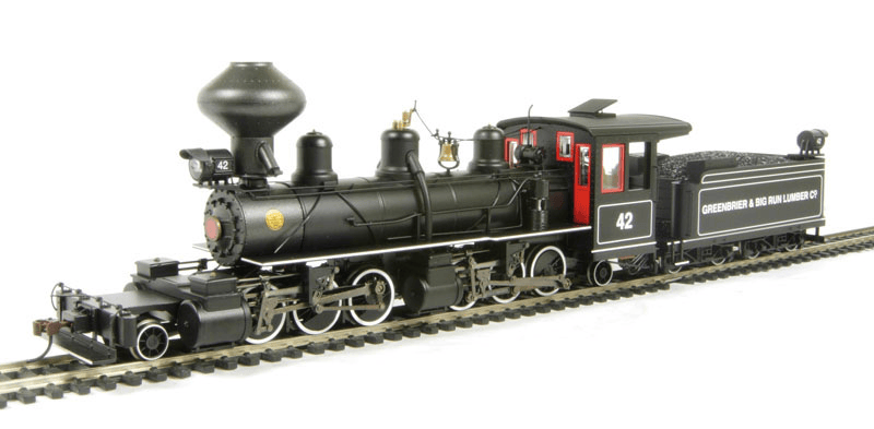 Bachmann Steam Loco - 2-6-6-2 Bachmann 28703 On30 Scale 2-6-6-2 Articulated Loco with Tender Greenbrier Lumber 42 with DCC & Sound