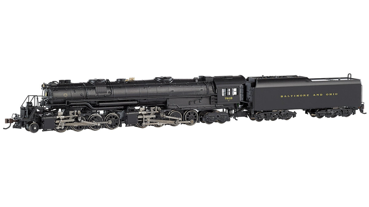 Bachmann Steam Loco - 2-8-8-4 Bachmann 80856 N Scale 2-8-8-4 EM-1 Steam Loco Baltimore & Ohio B&O 7618 DCC & Sound
